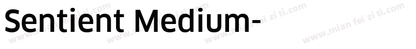 Sentient Medium字体转换